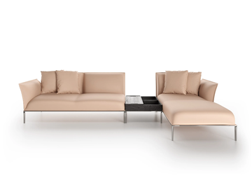 EUFOLIA - Sectional sofa with chaise longue by Natuzzi Italia - view 3